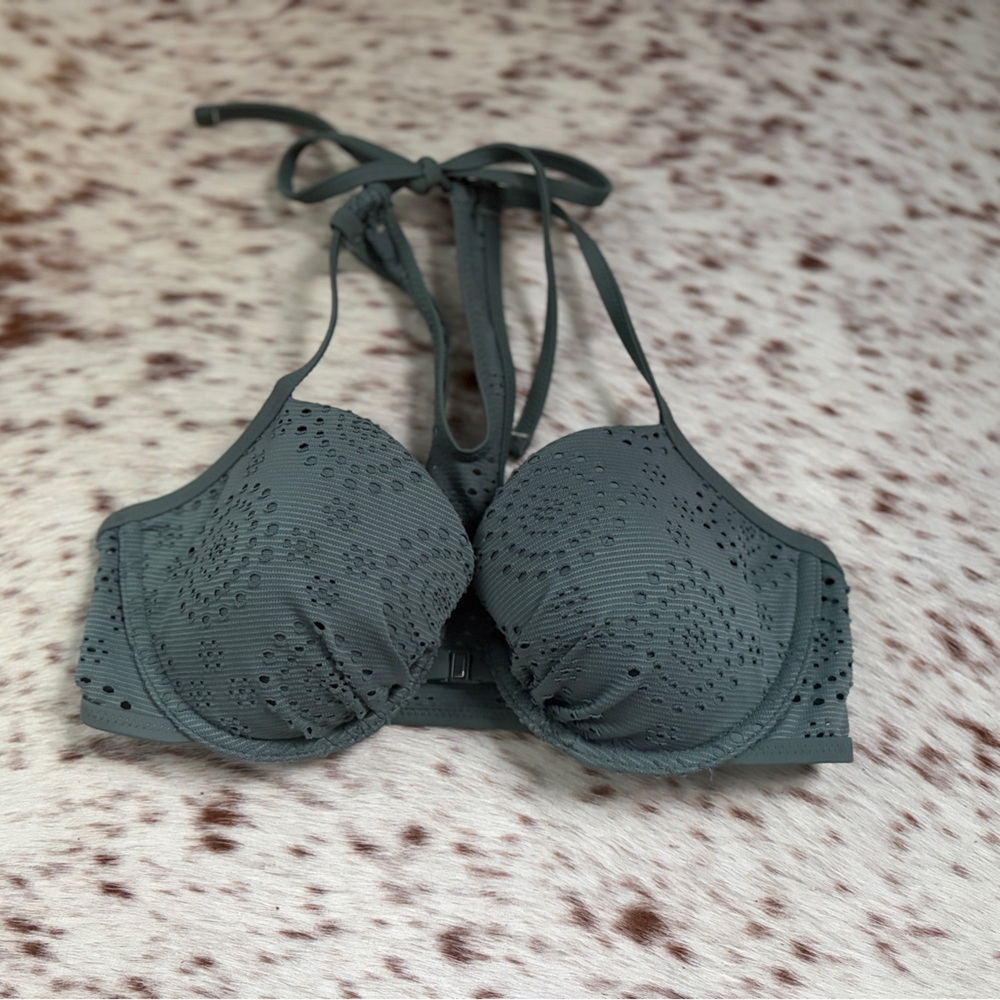 Aerie Racerback Swim Top- Front Closure